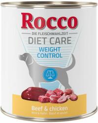 Rocco 6x800g Rocco Diet Care Weight Control marha & csirke nedves kutyatáp