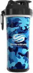 Smartshake smartshake double wall 750ml camo blue - musclegain