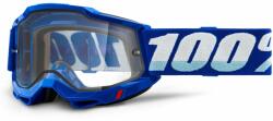 100% - Accuri 2 USA Kék Enduro Szemüveg - Átlátszó plexivel
