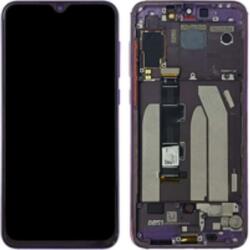  5612100040B6 Gyári Xiaomi Mi 9SE lila LCD kijelző érintővel kerettel előlap (5612100040B6)