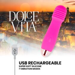 Dolce Vita DV 3 szilikon vibrátor - rózsaszín