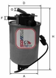 SOFIMA filtru combustibil SOFIMA S 4035 NR (S 4035 NR) - automobilus