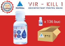 VIR-KILL 1 Dezinfectant pentru maini cutie 136 buc