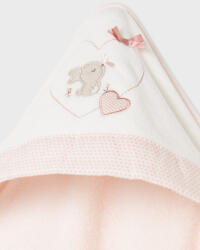 MAYORAL nyuszis törölköző (89 Rosa baby, 90cm x 90cm)