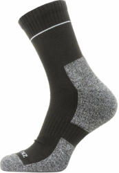 Sealskinz Solo QuickDry Ankle Length Sock Black/Grey S Kerékpáros zoknik