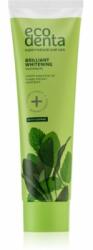Ecodenta Green Brilliant Whitening pasta de dinti albitoare cu Fluor pentru o respirație proaspătă Mint Oil + Sage Extract 100 ml
