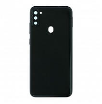 Samsung A115 Galaxy A11 akkufedél (hátlap) kamera lencsével fekete (gyári)