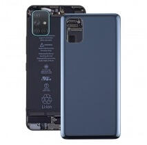 Samsung M515 Galaxy M51 akkufedél (hátlap) kamera lencsével és ragasztóval, fekete, gyári