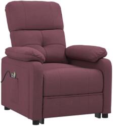 vidaXL Fotoliu de masaj rabatabil electric, violet, material textil (3073819)