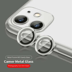 LITO Apple iPhone 11 Pro/11 Pro Max Lito S+ 3D Fém Kamera Védő Üvegfólia - Ezüst