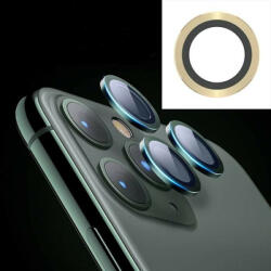 JOYROOM Apple iPhone 11 Pro/11 Pro Max Joyroom JR-PF097 3D Fém Kamera Védő Üvegfólia - Arany