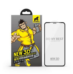 Type Gorilla Apple iPhone XS Max/11 Pro Max TG New 3D Stealth Full Üvegfólia - Fekete