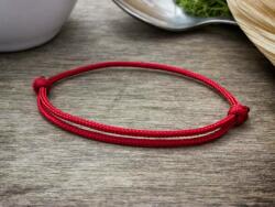 R. M. ékszer Kabbala védelmező vörös paracord gyerek karkötő (12444-RM-GY)