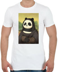 printfashion PandaLisa - Férfi póló - Fehér (5430598)