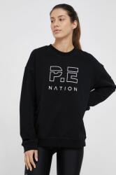 P.E Nation pamut melegítőfelső fekete, női, sima - fekete XS