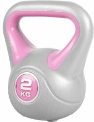 Gorilla Sports Kettlebell súlyzó vinil 2 kg rózsaszín (100345-00006-0006) - gorillasports