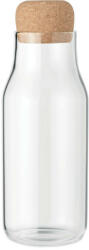 EVERESTUS Bidon sport pentru apa, Everestus, 21AUG141, 600 ml, Sticla, Pluta, Ø7x21.5 cm, Transparent (EVE01-MO6284-22)