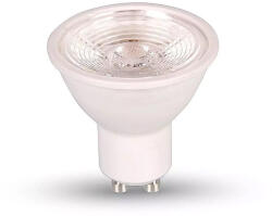 V-TAC Bec LED Spot - 7W, GU10, Plastic cu Lentila, 6000K, Dimabil 38° (18839-)