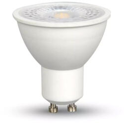 V-TAC Spot LED GU10, 7W, Plastic, SMD cu Lentila, Lumina Calda 3000K cu Cip SAMSUNG (15492-)