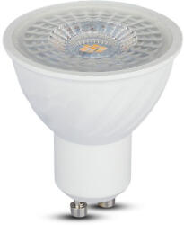 V-TAC Spot LED GU10, 6.5W, Plastic cu Lentila de 110` Dimabil, Lumina Naturala 4000K (15718-)