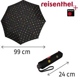 Reisenthel CLASSIC mechanikus, fekete-színes pettyes esernyő RS7009