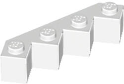 LEGO® Alkatrészek (Pick a Brick) Fehér 4x4 Módosított Kocka 6173055
