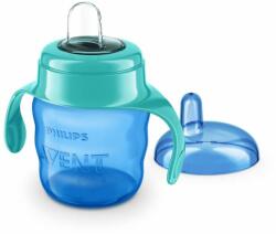 Philips Cana de tranzitie cu manere Philips Avent, 200 ml, pentru baiat (SCF551/05)