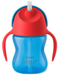 Philips Avent Cana antivarsare cu pai Philips Avent - 200 ml, pentru baiat (SCF796/01)