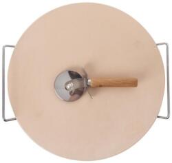 ORION sütőkő agyag / drót + szeletelő, 33 cm átmérő (123778)