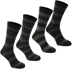 Giorgio Юношески чорапи Giorgio 4 Pack Striped Socks Junior - Black/Grey