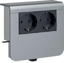 Hager Priză SCHUKO SL20055, aluminiu (SL20055900D1)