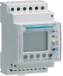 Hager Releu diferențial 0.03-30A, 0.02-10s, 1 cale, LCD, 3M (HR525)