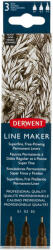 Derwent Liner negru DERWENT, 3 buc/set