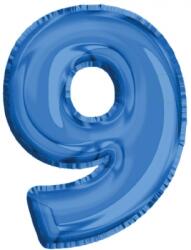  Balon, folie de aluminiu, culoare albastru, cifra 9, 40 cm RB31353