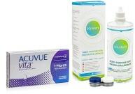 Johnson & Johnson Acuvue Vita (6 lentile) + Solunate Multi-Purpose 400 ml cu suport - Lunar