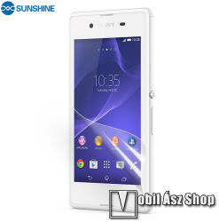 SUNSHINE Hydrogel TPU képernyővédő fólia - Ultra Clear, ÖNREGENERÁLÓ! - 1db, a teljes képernyőt védi - SONY Xperia E3 (D2203)