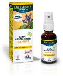 Dietaroma RESPIREA flacon 30ml, Spray pe baza de 7 uleiuri esențiale, suport pentru respiratie