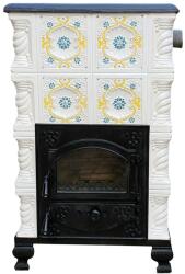 SN Deco Group Romane Yellow Shell Terracotta wood-burning stove