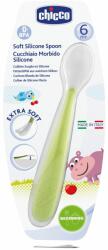 Chicco Lingurita moale Chicco - din silicon, verde (N0413)