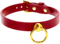 Taboom Bondage in Luxury O-Ring Collar Red