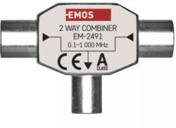 EMOS J0197 EU 2491/D193 ferrites háromágú antenna közösítő (J0197) - mentornet