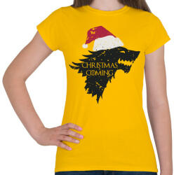 printfashion Christmas is coming - Trónok harca - Női póló - Sárga (5443516)