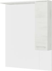 Savini Rubino 85 Tükör Jobb Oldalszekrénnyel 80x104x17, 5cm Led-világítással, Fehér (4124d)