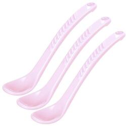 Twistshake Set 3 lingurite Twistshake Cutlery Pastel - Roz, 4 luni+ (78179) Set pentru masa bebelusi