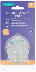 Lansinoh Set 2 tetine Lansinoh - Natural wave, 3+ luni (L-75910)