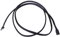 Phobya hosszabbító 3Pin Molex ultra hosszú 90cm - Fekete /81133/