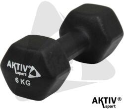 Aktivsport Súlyzó neoprén Aktivsport 6 kg fekete