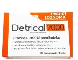 Zdrovit Supliment Alimentar ZDROVIT Detrical Vitamina D 2000UI 120 Comprimate Filmate