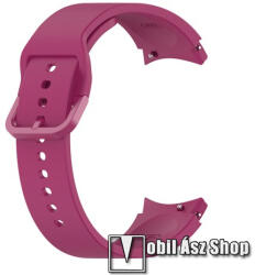  Okosóra szíj - BORDÓ - szilikon - 132mm+88mm hosszú, 20mm széles - SAMSUNG Galaxy Watch4 Classic 46mm (SM-R890) / Watch4 Classic 42mm (SM-R880) / Watch4 44mm (SM-R870) / Watch4 40mm (SM-R860)