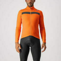 Castelli - bluza ciclism maneca lunga Puro 3 Jersey FZ - portocalie (CAS-4518511-034) - trisport